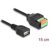 DeLock USB-Kabel USB 2.0 USB-A Stecker, 5 Pin Terminalblock