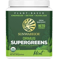 SunWarrior Ormus Super Greens Organic (225g) Mint - Funktionelle