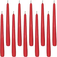 Gastro Spitzkerze 23,5 x 245 mm rot 10 St.