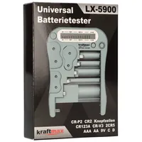 XCell Universal Batterie- & Akkutester LX-5900 Blister mit Display