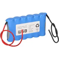 Akkuman Akku für Notleuchten 7,2V 2100mAh NiMH 4/5 A