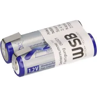 Panasonic 2er Reihe Akkupack mit Lötfahne AA Mignon 2,4V