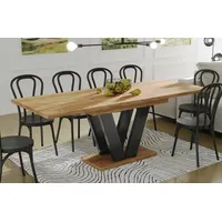 Endo-moebel Esstisch Lara 130-210 cm Eiche Craft Gold ausziehbar