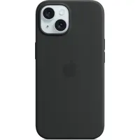 Apple iPhone 15 Silikon Case mit MagSafe schwarz