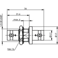 Telegärtner TNC-Einbaubuchse 75Ohm J01013B0008