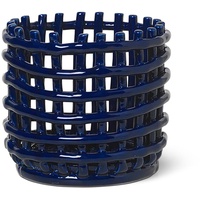Ferm Living - Keramik Korb, klein, blau