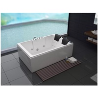 Purehaven Whirlpool 180x120 cm Heizung Reinigungsprogramm & Lichttherapie Wasserfall