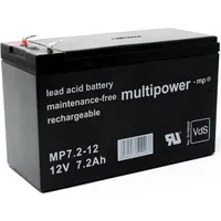 Powery Bleiakku (multipower) MP7,2-12 Vds kompatibel mit Panasonic LC-R127R2PG