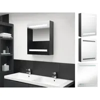 VidaXL LED-Bad-Spiegelschrank Grau 50x14x60 cm