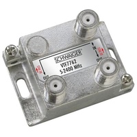 Schwaiger Universal-Verteiler 2-fach silber