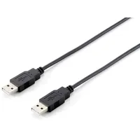 Equip USB 2.0 Kabel A->A 5m schwarz (128872)
