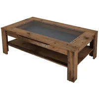 ByLIVING Couchtisch RALPH, Breite 110 cm, Old Wood (Altholz-Optik)/anthrazit
