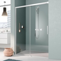 Kermi Nica Gleittür 2-tlg., mit Festfeld NIL2L15020VAK 150x200cm, silber