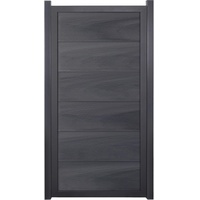 GROJA GroJaViento Zaunelement Steingrau co-extrudiert 90x180 cm Rahmen: Anthrazit