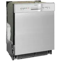 Exquisit EGSP6112-EF-030E Einbau-Geschirrspüler (unterbaufähig, 598 mm breit, Inox)