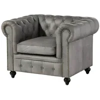 Massivmoebel24 Sessel Chesterfield Leder 105 x 75 x 82