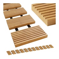 Holz4home® holz4home Rollweg Gartenweg aus Lärche Holztritte für Garten