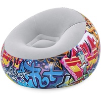BESTWAY Graffitti Air Aufblasbares Sofa - Multicolour - 112x112x66cm