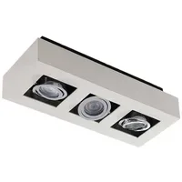 ARCCHIO Vince 3-flammig Aluminium weiß/chrom