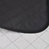 VidaXL Zweiseitige Tagesdecke Gesteppt Schwarz/Weiß 230x260 cm