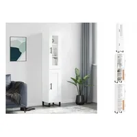 VidaXL Highboard Weiß 34,5x34x180 cm Holzwerkstoff