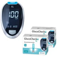 GlucoCheck XL Starter-Set [mg/dl] mit 110 Teststreifen zur Kontrolle
