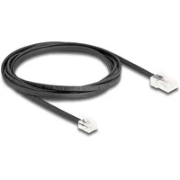 DeLock Telefonkabel RJ45 Stecker zu RJ11 Stecker schwarz 2