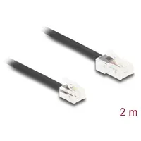 DeLock Telefonkabel RJ45 Stecker zu RJ11 Stecker Schwarz 2