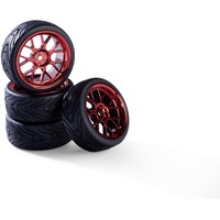 CARSON 500900193 1:10 Räderset Y-Design3 (4) rot - Modellbauzubehör,