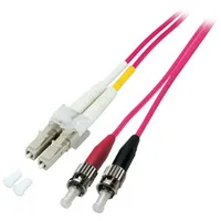 EFB O0326.45 Duplex Jumper LC-ST 50/125μ, OM4, LSZH, erika