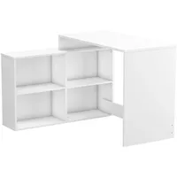 Preisbrecher Eckschreibtisch Schreibtisch Arbeitstisch Bürotisch Tisch "Dewirovo I" (Weiß)