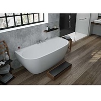 Hoesch iSENSI Vorwandwanne 3863.010 180x80cm, weiß, 182 l, mit