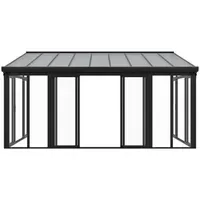 Juskys Wintergarten 548 x 312 cm 16 m2 Anthrazit