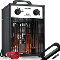 Masko MASKO® Elektroheizer Heizlüfter Bauheizer mit integriertem Thermostat elektrisch