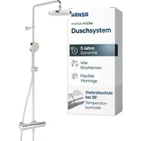 Hansa Micra Duschsystem mit Thermostat Chrom 44350130
