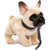 Uni Toys Uni-Toys - Französische Bulldogge (beige), mit Leine