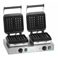 Bartscher Doppelwaffeleisen 2BW160-101 Schwarz