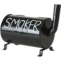 Boltze Sturmaschenbecher Smoker 20 x 10 cm Schwarz