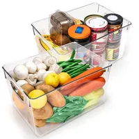 Kurtzy 2er Pack Kühlschrank Organizer für Küche & Schränke