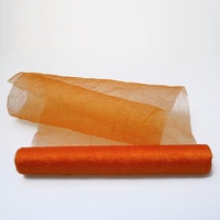Deko AS GmbH Crashorganza-Tischläufer orange - 28 cm breit