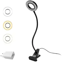 EYOCEAN LED Leselampe, Schwanenhals Klemmlampe, Augenpflege Klemmleuchte, 3 Modi