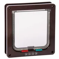 Karlie Katzenklappe Porta 4-Wege-Verschluss 19,2x5x20 cm Braun