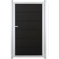 GROJA GroJaViento Zauntor Anthrazitgrau 100x180 cm Rahmen: Silber
