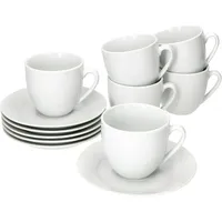 Mambocat Kaffeetasse 0,2 l Weiß 6 St.