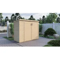 BERTILO Gartenschrank Multibox 3 Natur 200 cm x 82