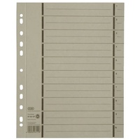Oxford Trennblätter A4 aus Karton mit Perforation, grau, 100