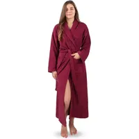 Normani Bademantel aus 100 % Baumwolle Lola in Burgund