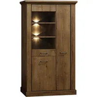 Konsimo® Vitrine VETIS Vitrine mit Türen, vintage, mit Glastür