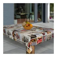 Laro Wachstuch-Tischdecke Sterne Weihnachten Weihnachts-Motive PVC Wachstischdecke Eckig Meterware