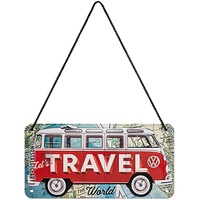 Nostalgic-Art Retro Hängeschild, 10 x 20 cm, VW Bulli
